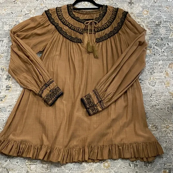 Free People Erin Embroidered Mini Dress - Picture 1 of 10